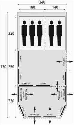 Bardani Royal Prestige 340 RSC Beige-Anthracite -Outwell Verkaufs-Shop bardani royal prestige 340 rsc beige anthracite 1