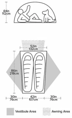 Big Agnes Salt Creek SL2 Gray-Lt Gray -Outwell Verkaufs-Shop big agnes salt creek sl2 gray lt gray 1