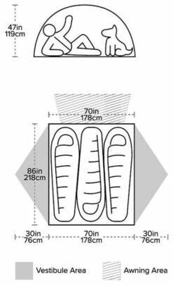 Big Agnes Salt Creek SL3 Gray-Lt Gray -Outwell Verkaufs-Shop big agnes salt creek sl3 gray lt gray 1