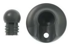 Campking Beinkappe + Klappbarer Fuß Anthracite