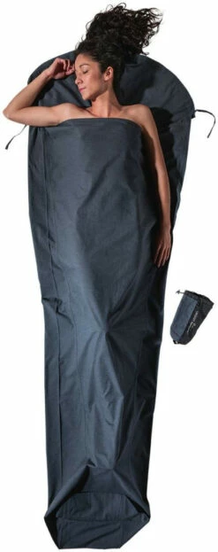 Cocoon Mummy Liner Organic Cotton -Outwell Verkaufs-Shop cocoon mummy liner organic cotton heather grey 1 1