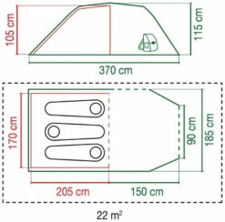 Coleman Cortes 3 Green Demo Green -Outwell Verkaufs-Shop coleman cortes 3 demo 1
