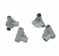 Defa Eckstücke Einstellbar 4 St Grey