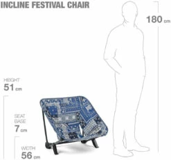 Helinox Incline Festival Chair -Outwell Verkaufs-Shop helinox incline festival chair blue bandanna quilt 11