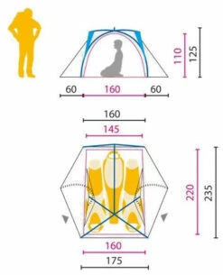 Jack Wolfskin Exolight III Steel Blue -Outwell Verkaufs-Shop jack wolfskin exolight iii steel blue 1