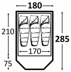 Kampa Brighton 3 Grey -Outwell Verkaufs-Shop kampa brighton 3 grey 1 1