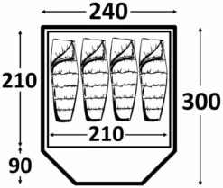 Kampa Brighton 4 Grey -Outwell Verkaufs-Shop kampa brighton 4 grey 1