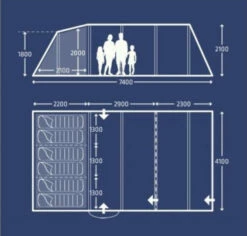 Kampa Croyde 6 AIR TC Demo -Outwell Verkaufs-Shop kampa croyde 6 air tc demo 1