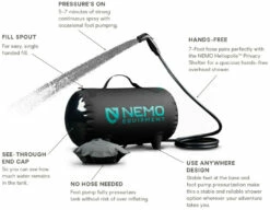 Nemo Helio Pressure Shower Black-Dark Verglas -Outwell Verkaufs-Shop nemo helio pressure shower dark verglas 1