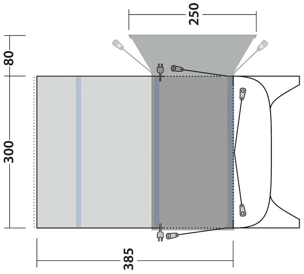 Outwell Blossburg 380 Air Package Deal Grey 5 Outwell Blossburg 380 Air Package Deal Grey – Bild 3
