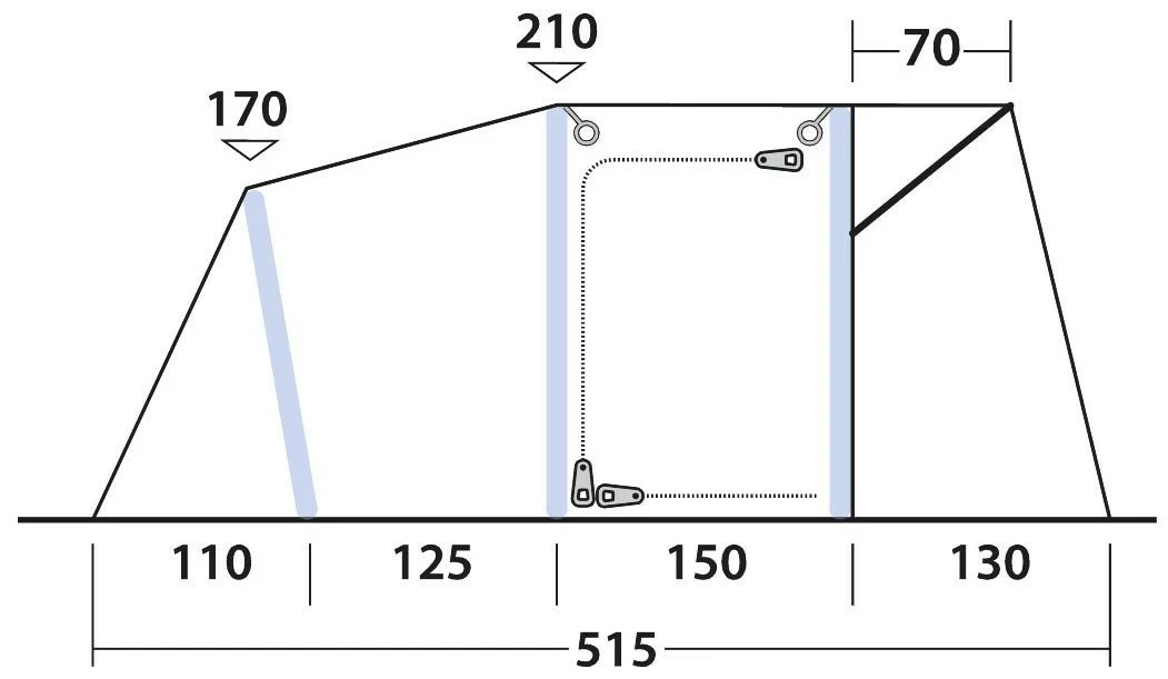 Outwell Blossburg 380 Air Package Deal Grey 7 Outwell Blossburg 380 Air Package Deal Grey – Bild 5
