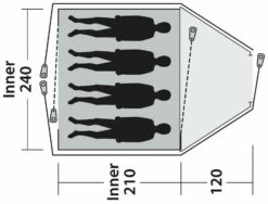 Outwell Cloud 4 Blue -Outwell Verkaufs-Shop outwell cloud 4 blue 1