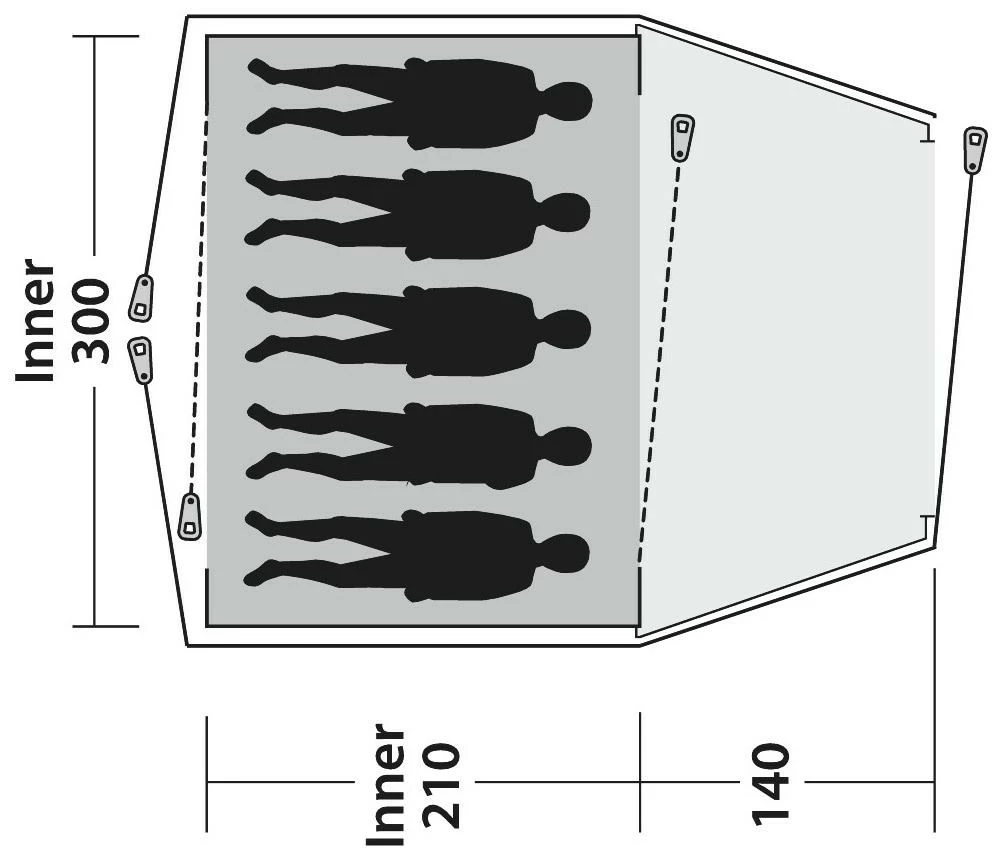 Outwell Cloud 5 Blue 5 Outwell Cloud 5 Blue – Bild 3