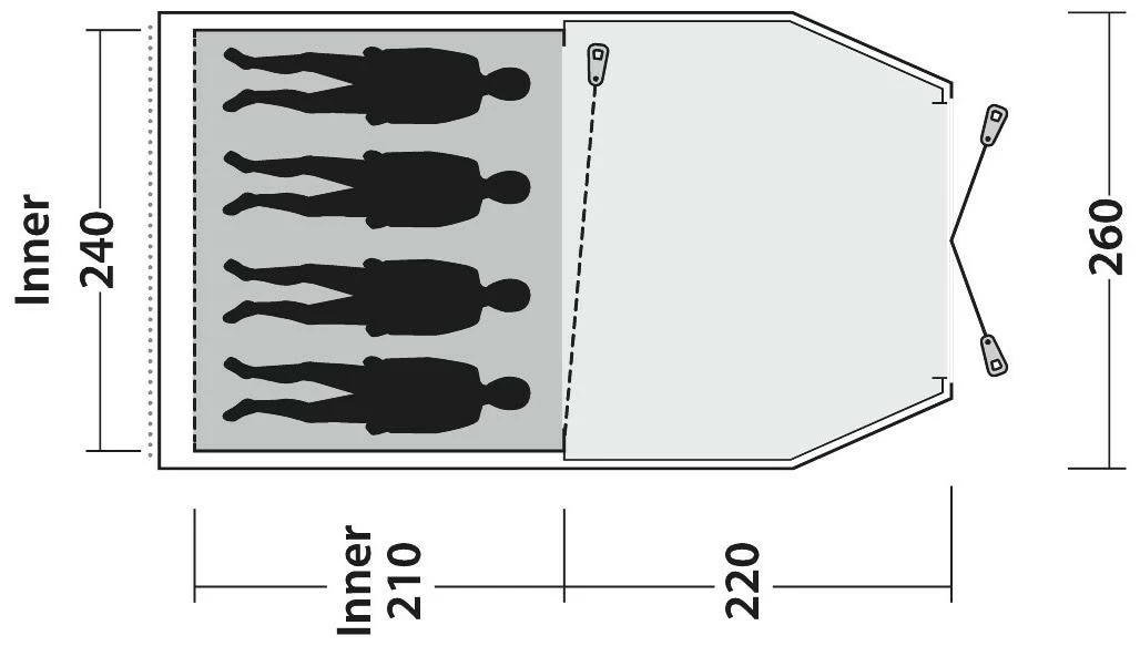 Outwell Dash 4 2022 Blue 5 Outwell Dash 4 2022 Blue – Bild 3
