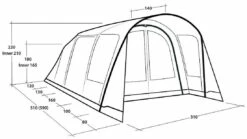 Outwell Hayward Lake 4ATC Navy Night 16 Outwell Hayward Lake 4ATC Navy Night -Outwell Verkaufs-Shop outwell hayward lake 4atc navy night 1 3