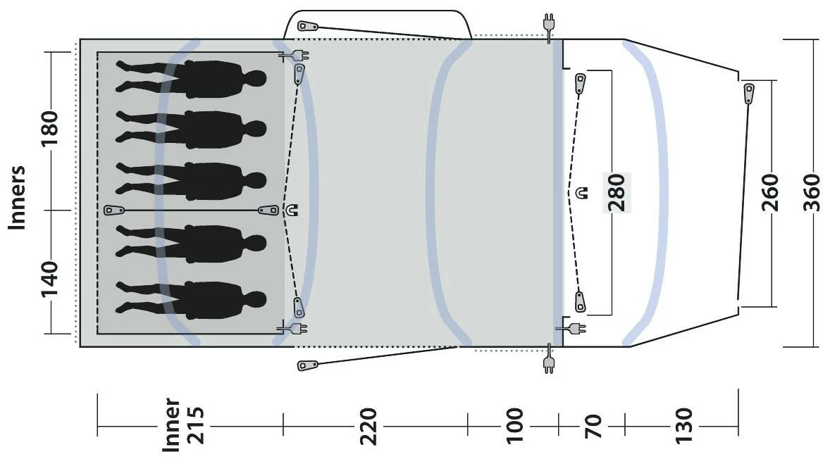 Outwell Jacksondale 5PA Demo Green 5 Outwell Jacksondale 5PA Demo Green – Bild 3