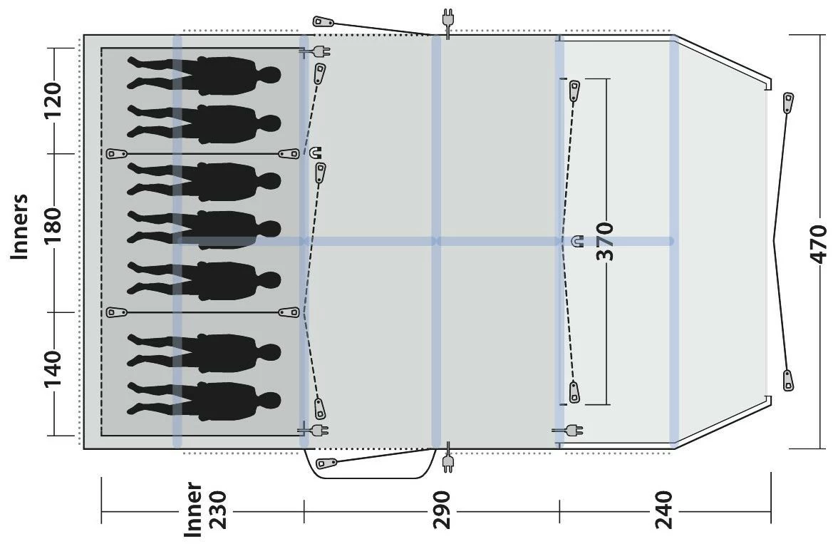 Outwell Knoxville 7SA Package Deal Navy Night 5 Outwell Knoxville 7SA Package Deal Navy Night – Bild 3