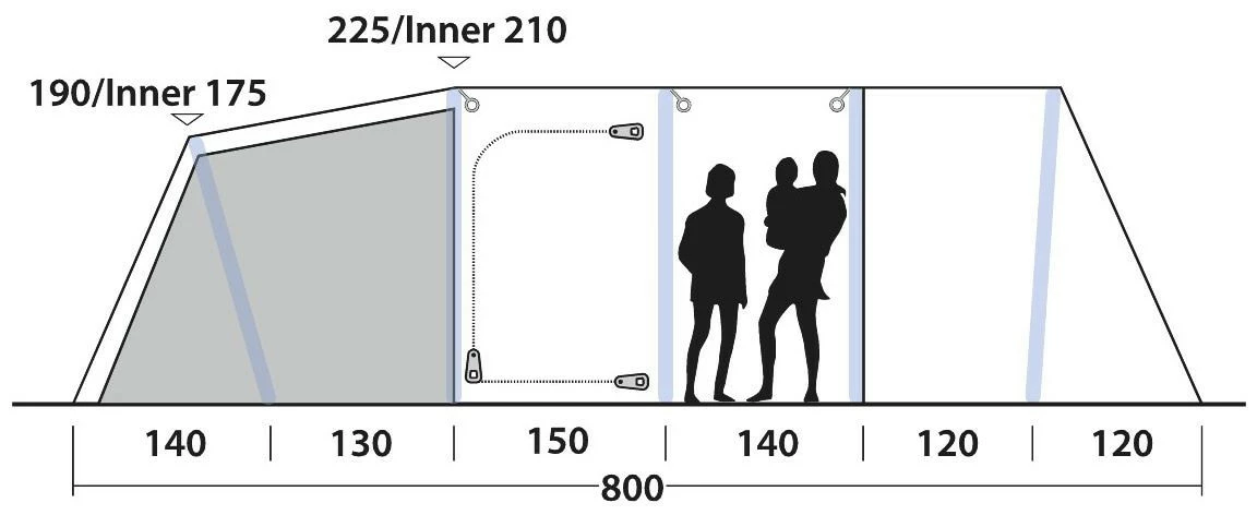 Outwell Knoxville 7SA Package Deal Navy Night 7 Outwell Knoxville 7SA Package Deal Navy Night – Bild 5
