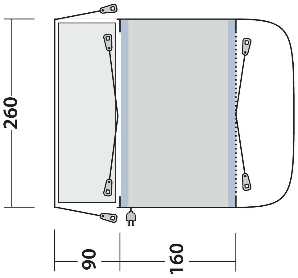 Outwell Newburg 160 Air Package Deal Black-Grey 6 Outwell Newburg 160 Air Package Deal Black-Grey – Bild 4