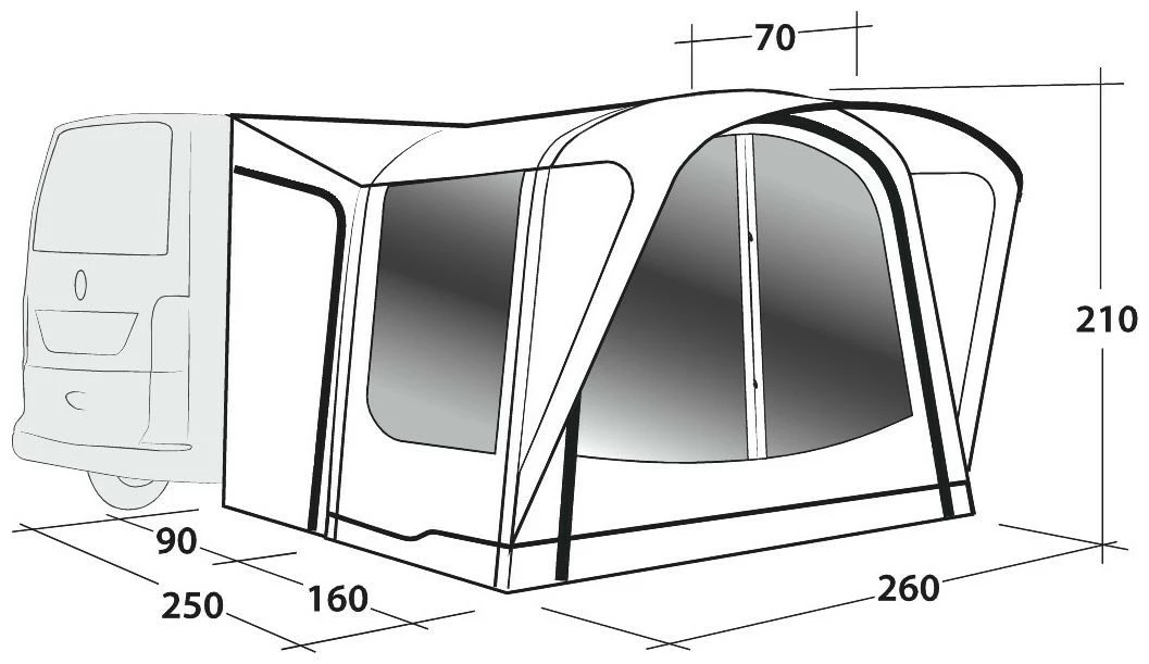 Outwell Newburg 160 Air Package Deal Black-Grey 8 Outwell Newburg 160 Air Package Deal Black-Grey – Bild 6