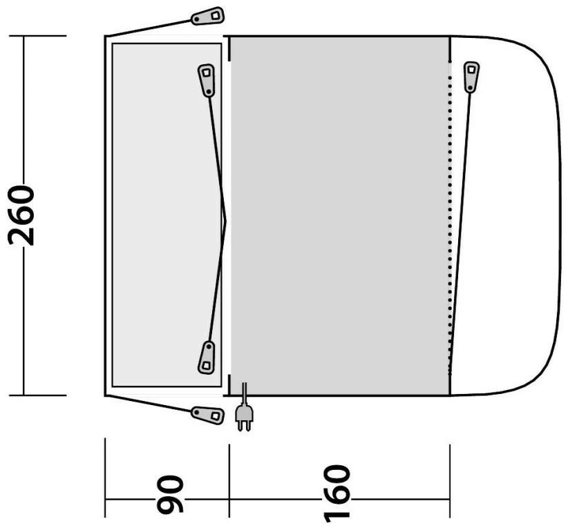 Outwell Newburg 160 2022 Grey 7 Outwell Newburg 160 2022 Grey – Bild 5