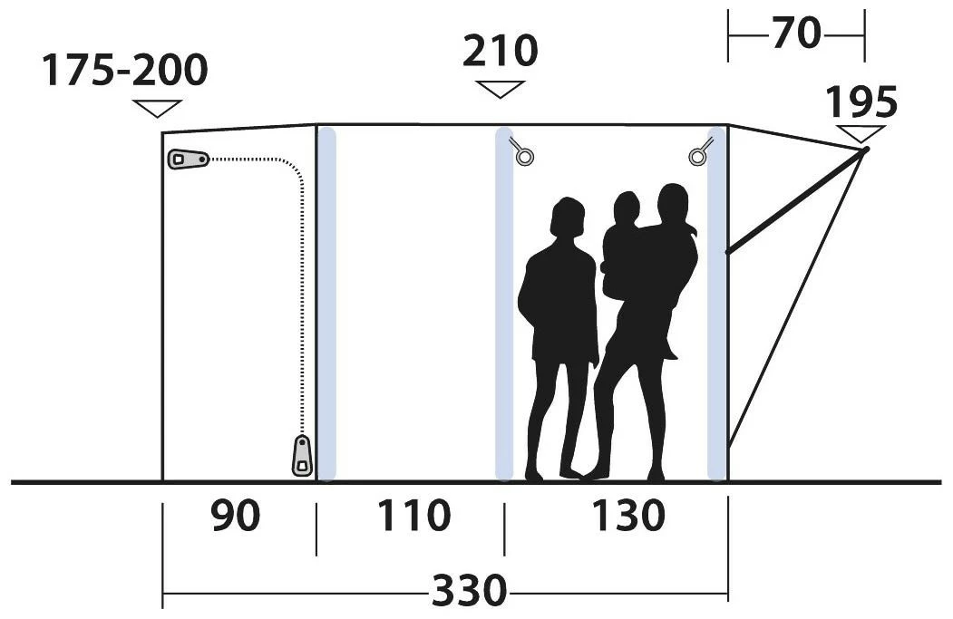 Outwell Newburg 240 Air Black-Grey 6 Outwell Newburg 240 Air Black-Grey – Bild 4