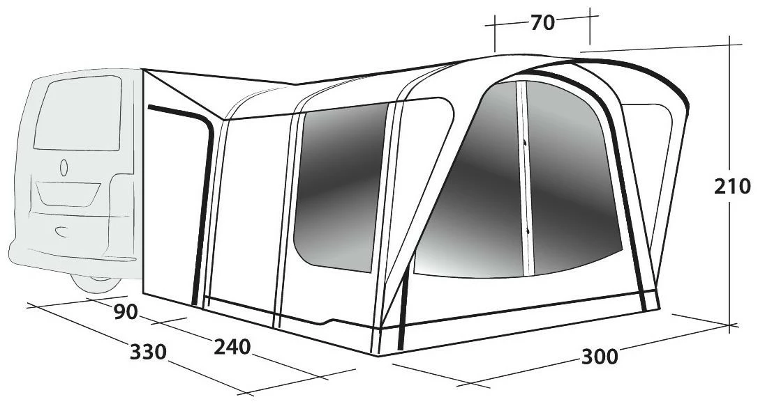 Outwell Newburg 240 Air Black-Grey 8 Outwell Newburg 240 Air Black-Grey – Bild 6