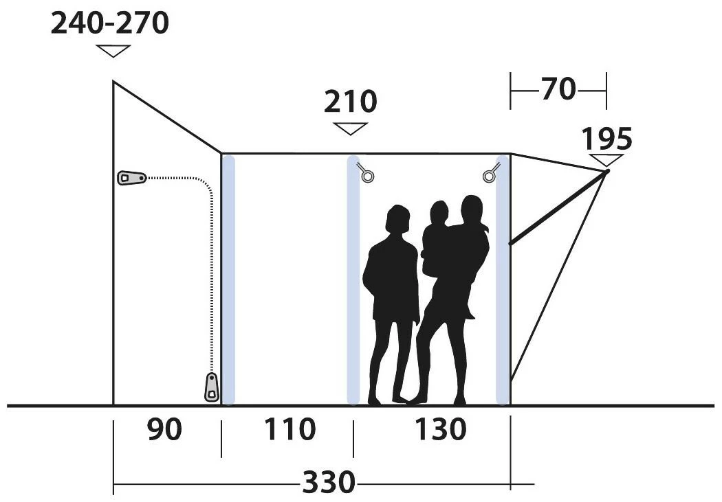 Outwell Newburg 240 Air Tall Black-Grey 7 Outwell Newburg 240 Air Tall Black-Grey – Bild 5