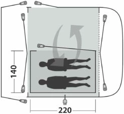 Outwell Newburg 240 Inner Charcoal -Outwell Verkaufs-Shop outwell newburg 240 inner charcoal 0