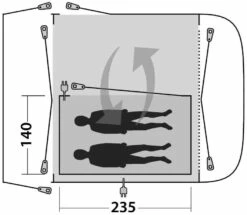 Outwell Newburg-Parkville 260 Inner Charcoal -Outwell Verkaufs-Shop outwell newburg 260 inner charcoal 4