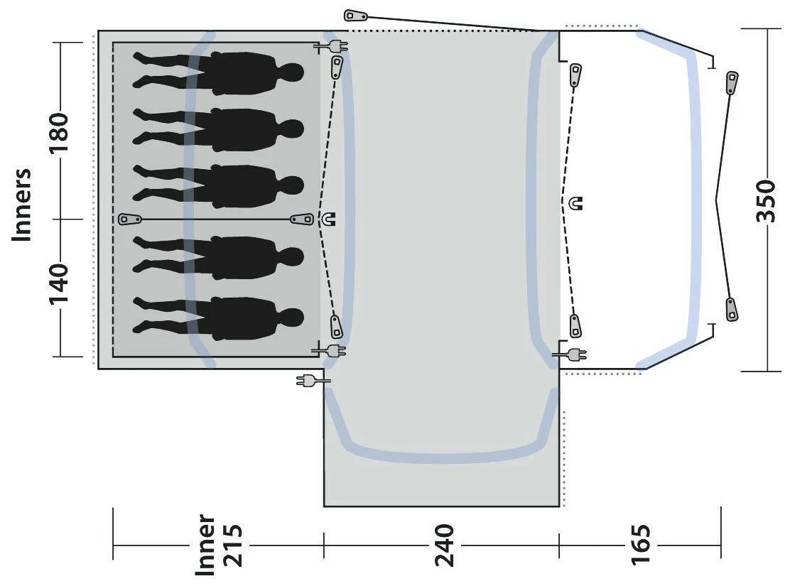 Outwell Oakdale 5PA Package Deal Green 5 Outwell Oakdale 5PA Package Deal Green – Bild 3