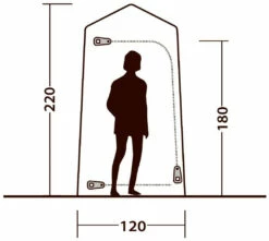 Outwell Seahaven Comfort Station Single Blue -Outwell Verkaufs-Shop outwell seahaven comfort station enkel blue 3