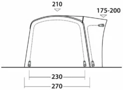 Outwell Wolfburg 380 Air Black-Grey -Outwell Verkaufs-Shop outwell wolfburg 380 air grey 3