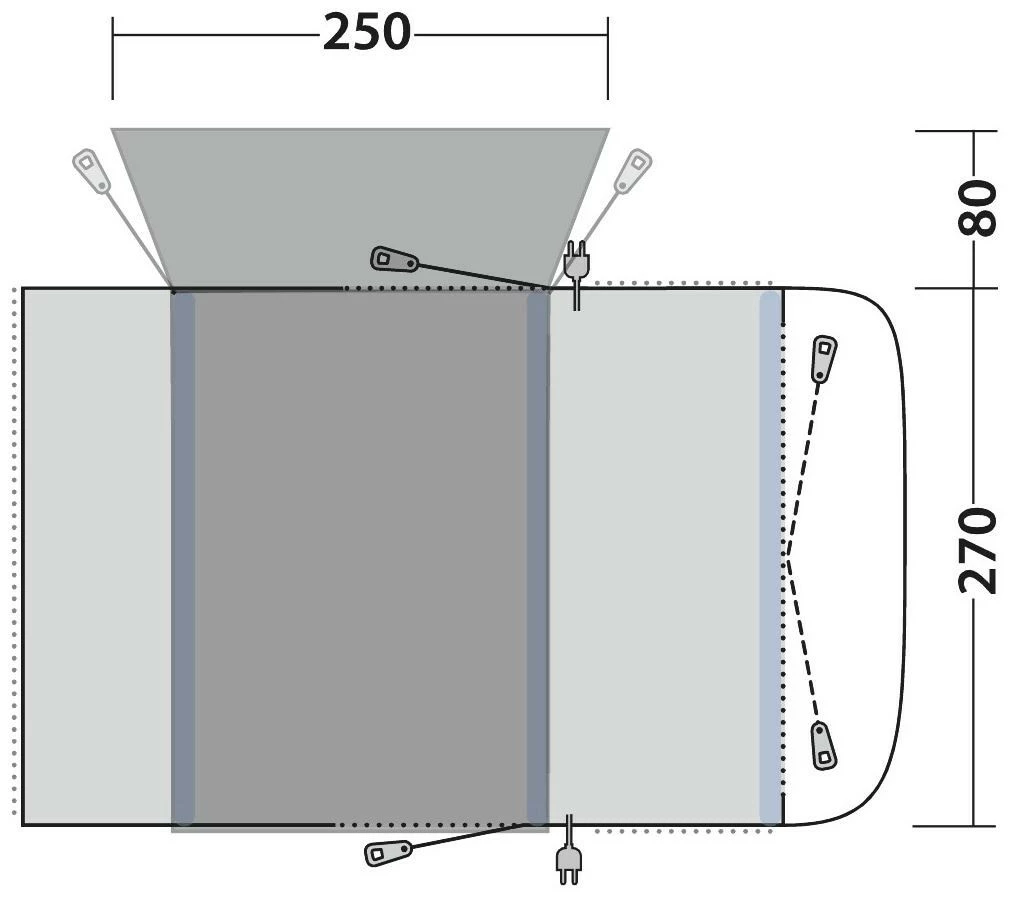 Outwell Wolfburg 380 Air Package Deal Black-Grey 5 Outwell Wolfburg 380 Air Package Deal Black-Grey – Bild 3