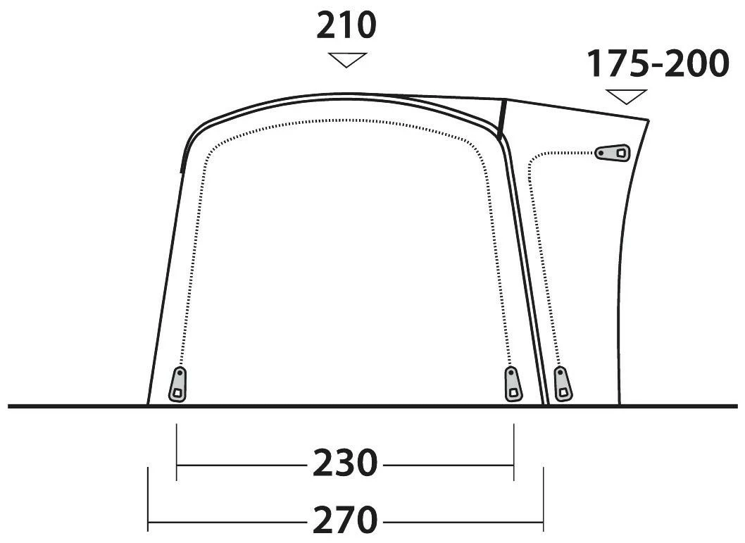 Outwell Wolfburg 380 Air Package Deal Black-Grey 7 Outwell Wolfburg 380 Air Package Deal Black-Grey – Bild 5