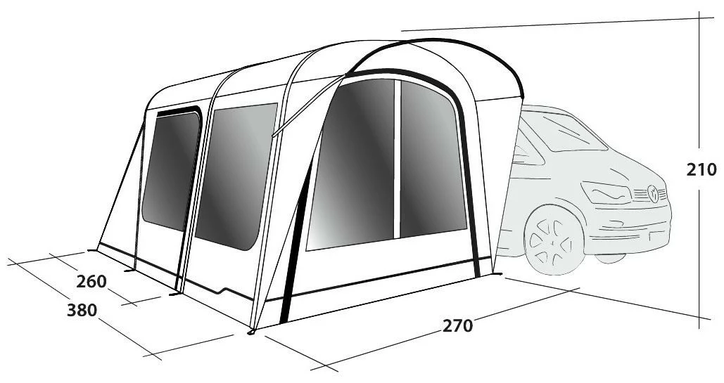 Outwell Wolfburg 380 Air Package Deal Black-Grey 8 Outwell Wolfburg 380 Air Package Deal Black-Grey – Bild 6