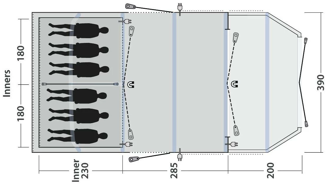 Outwell Wood Lake 6ATC 2022 Navy Night 5 Outwell Wood Lake 6ATC 2022 Navy Night – Bild 3