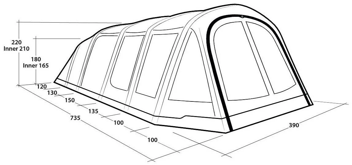 Outwell Wood Lake 6ATC Navy Night 5 Outwell Wood Lake 6ATC Navy Night – Bild 3