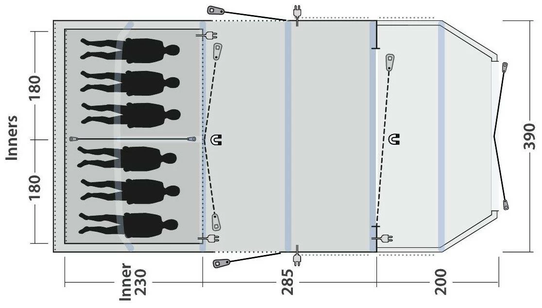 Outwell Wood Lake 6ATC Navy Night 6 Outwell Wood Lake 6ATC Navy Night – Bild 4
