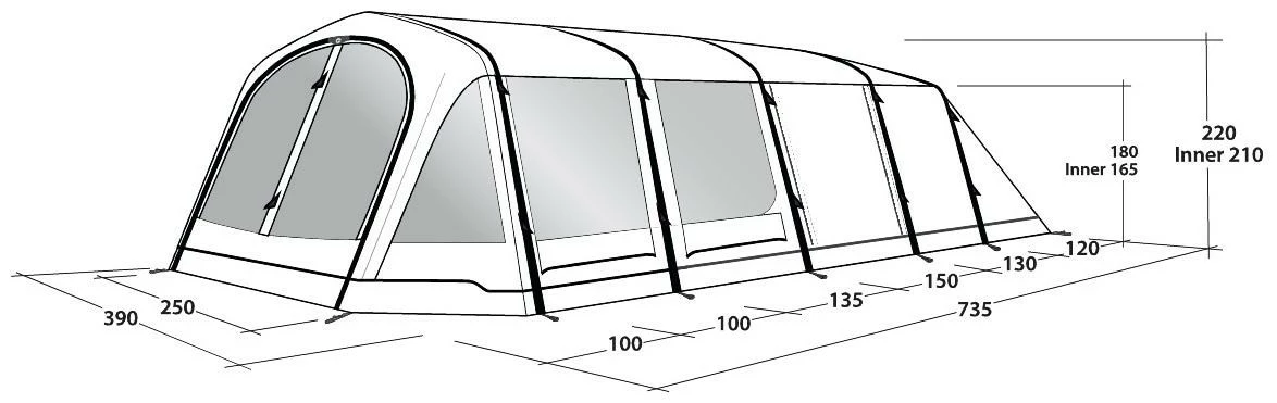 Outwell Wood Lake 6ATC 2022 Navy Night 8 Outwell Wood Lake 6ATC 2022 Navy Night – Bild 6