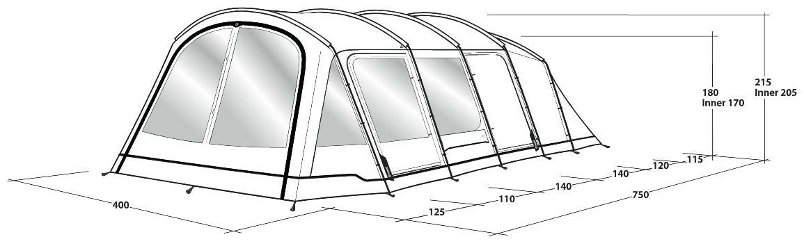 Outwell Yosemite Lake 6TC Package Deal Dark Leaf 8 Outwell Yosemite Lake 6TC Package Deal Dark Leaf – Bild 6