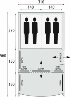 Safarica Indian Hills 310 Air Dark Shadow-Grey-Briljant Blue -Outwell Verkaufs-Shop safarica indian hills 310 air dark shadow grey briljant blue 1