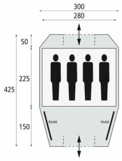 Safarica Kenia 300 13 Safarica Kenia 300 -Outwell Verkaufs-Shop safarica kenia 300 dark shadow grey briljant blue 4 1