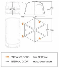 Vango Airhub Hexaway II Low Cloud Grey -Outwell Verkaufs-Shop vango airhub hexaway ii low cloud grey 1