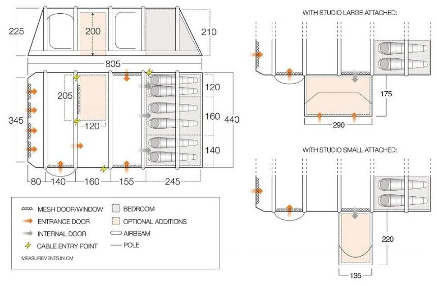 Vango Anantara IV Air 650XL Cloud Grey 5 Vango Anantara IV Air 650XL Cloud Grey – Bild 3