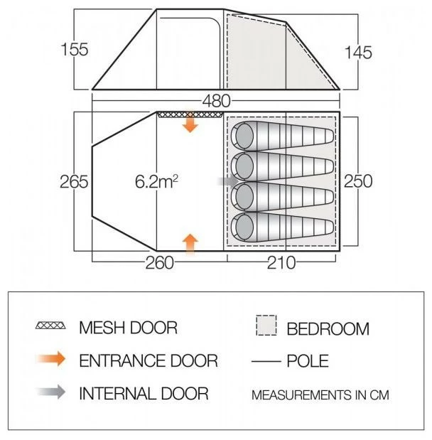 Vango Beta 450XL 2022 Moroccan Blue 5 Vango Beta 450XL 2022 Moroccan Blue – Bild 3