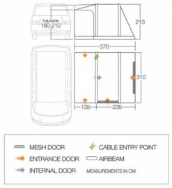 Vango Kela V Air Low Cloud Grey -Outwell Verkaufs-Shop vango kela v air low cloud grey 1